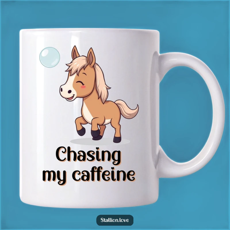 Funny Horse Bubble Catcher Mug - Playful Equestrian Joyful Gift Idea