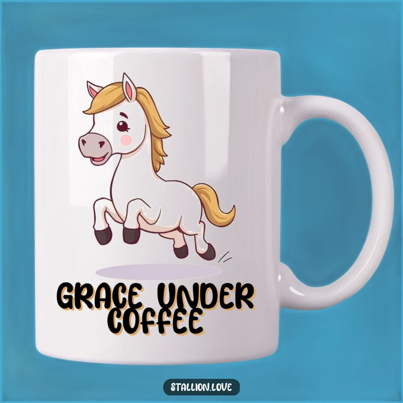 Funny Horse Stumble Mug: A Hilarious Gift for Clumsy Riders