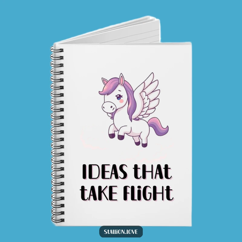 Funny Winged Horse Notebook: Jot Down Magical Ideas